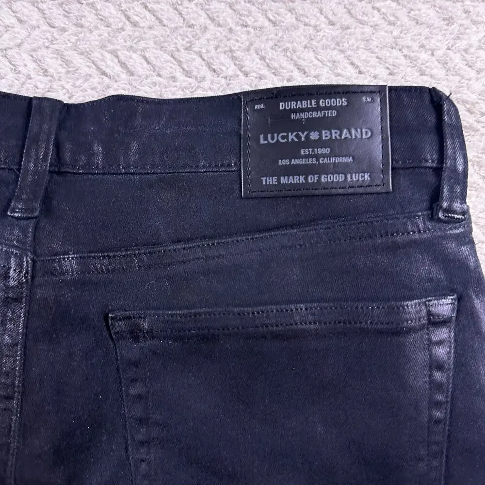 Lucky Brand Jeans Womens 6/28 Ankle Black‎ Wash AVA Mid Rise Skinny Denim